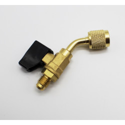 Переходник с R-22 на R-410 угловой с краном 45° Value код: ISL02CV зам: CV-02