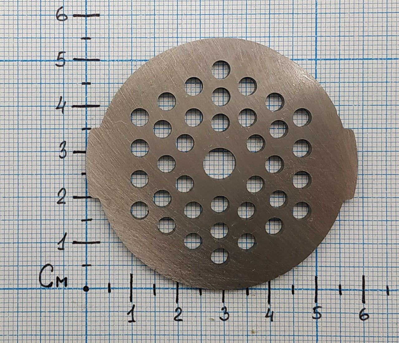 MS009 Решетка для мясорубки Moulinex средняя SEB3, TF003 D54мм Отв-3мм