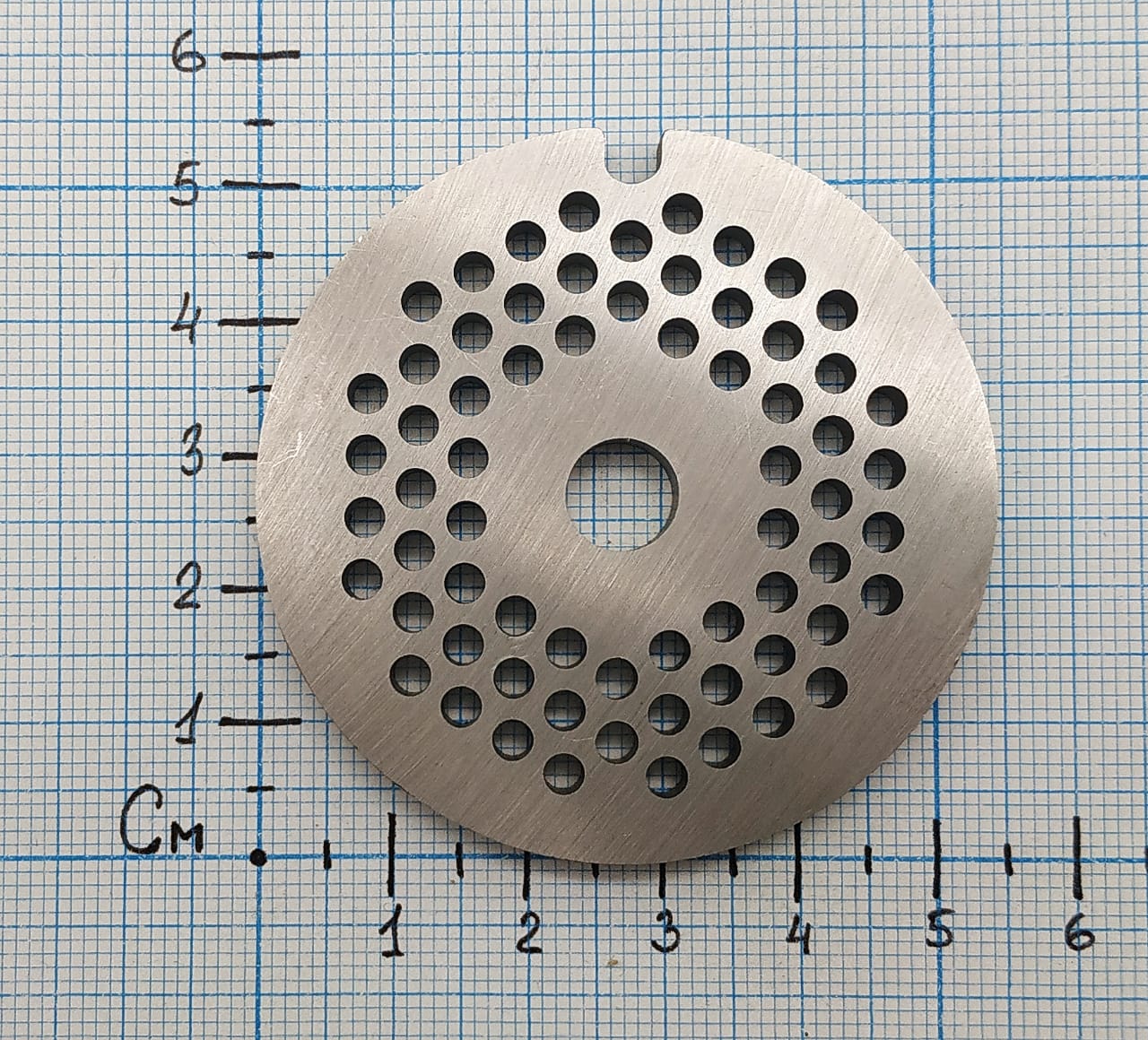 BS008 Решетка для мясорубки Bosch мелкая D53мм Отв-3мм