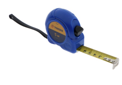 Рулетка TUNDRA, пластиковый корпус, 5 м х 19 мм