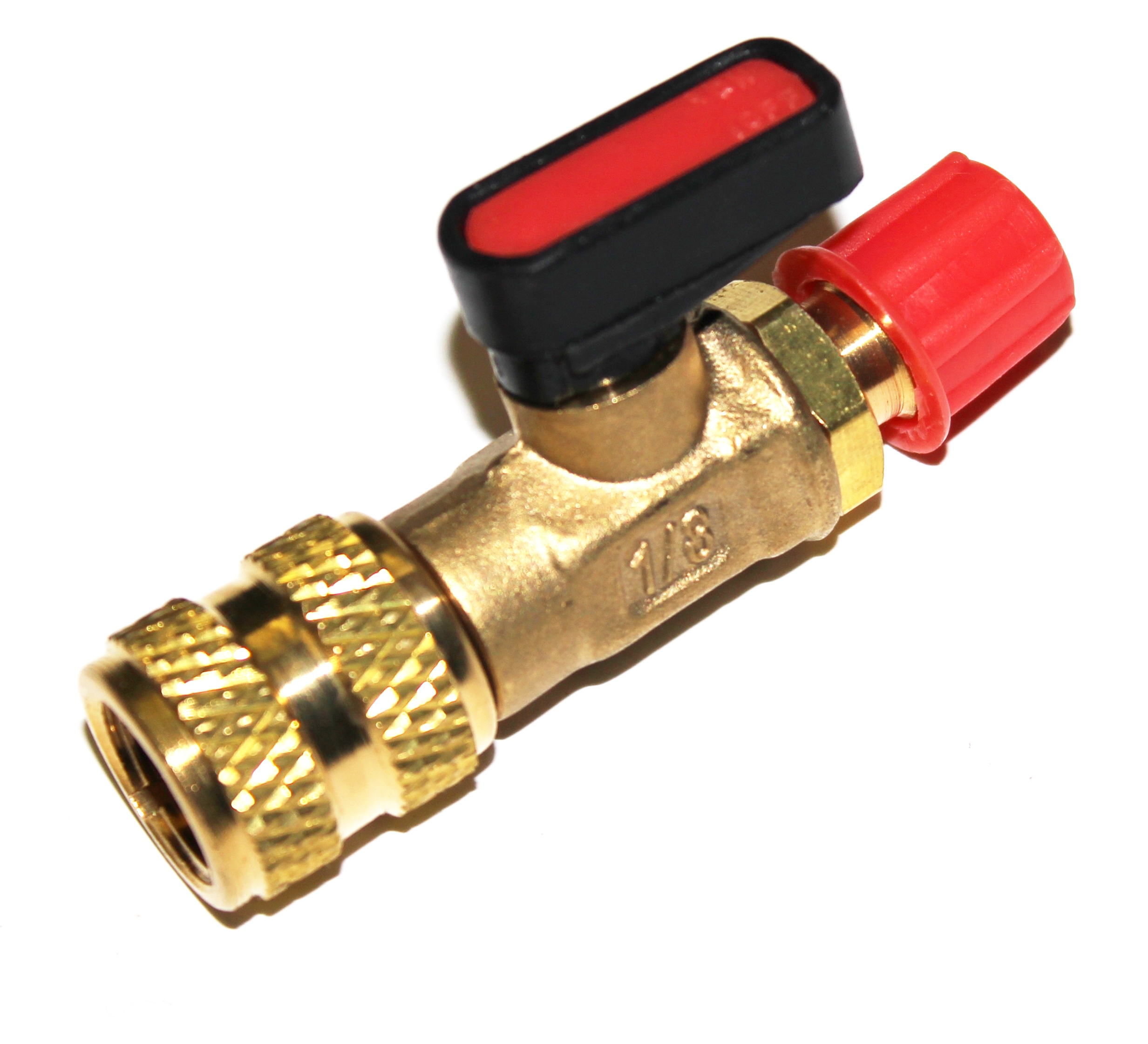 Переходник на R410 с краном на 1/4