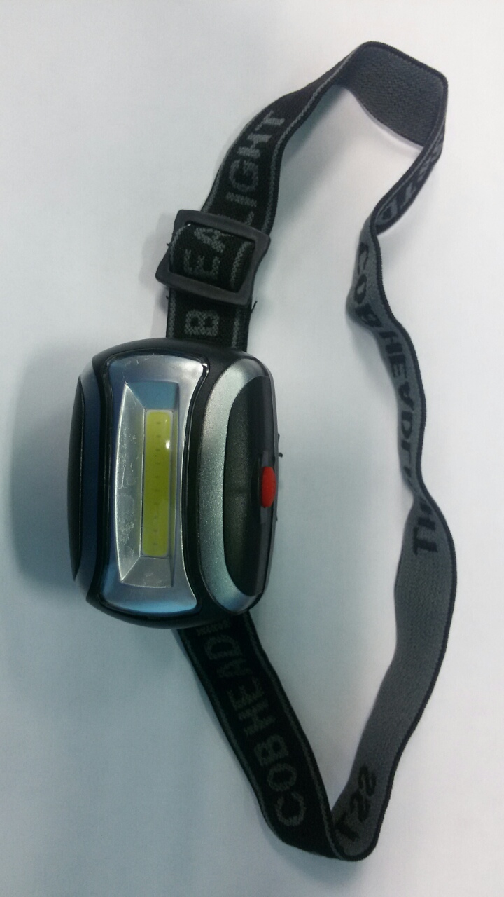 T001 Фонарик налобный светодиодный 3W x 3 AAA