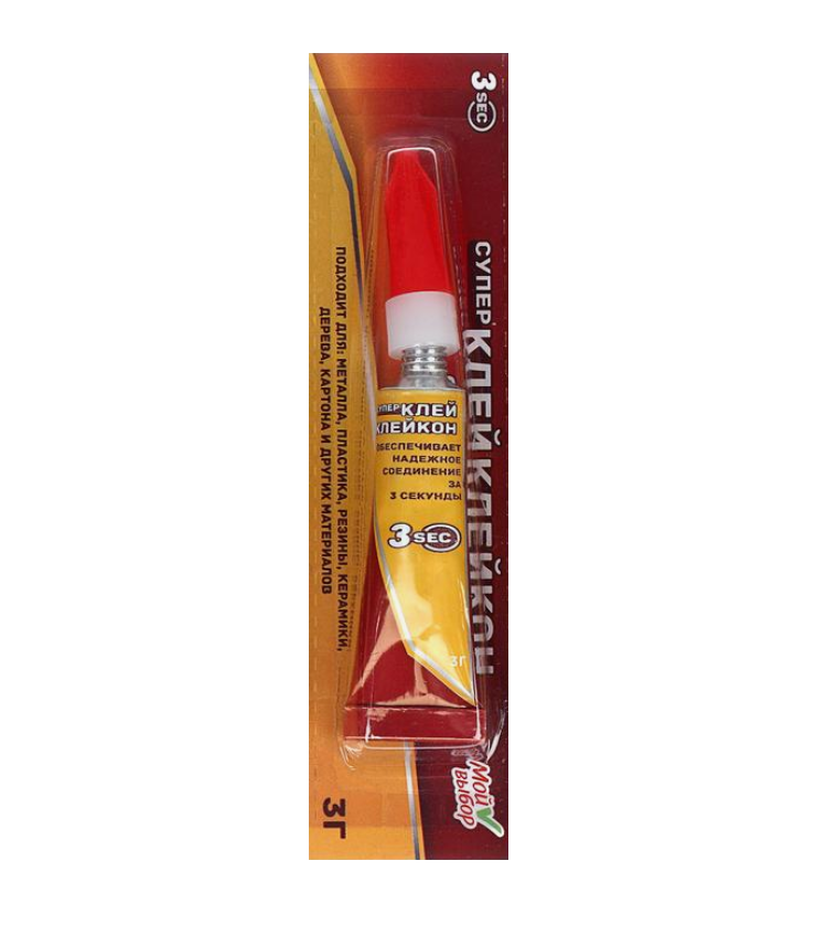T004 Суперклей в Ассортименте 3сек, 3гр (клей секундный)