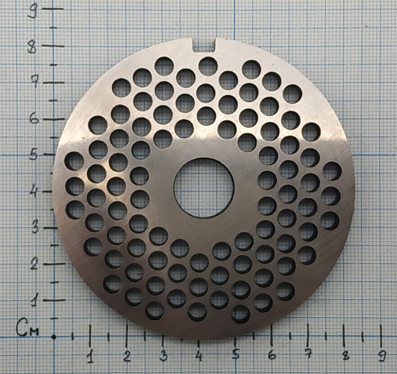 Решетка пром.мясорубки №2 МИМ-300.01.009 без бурта