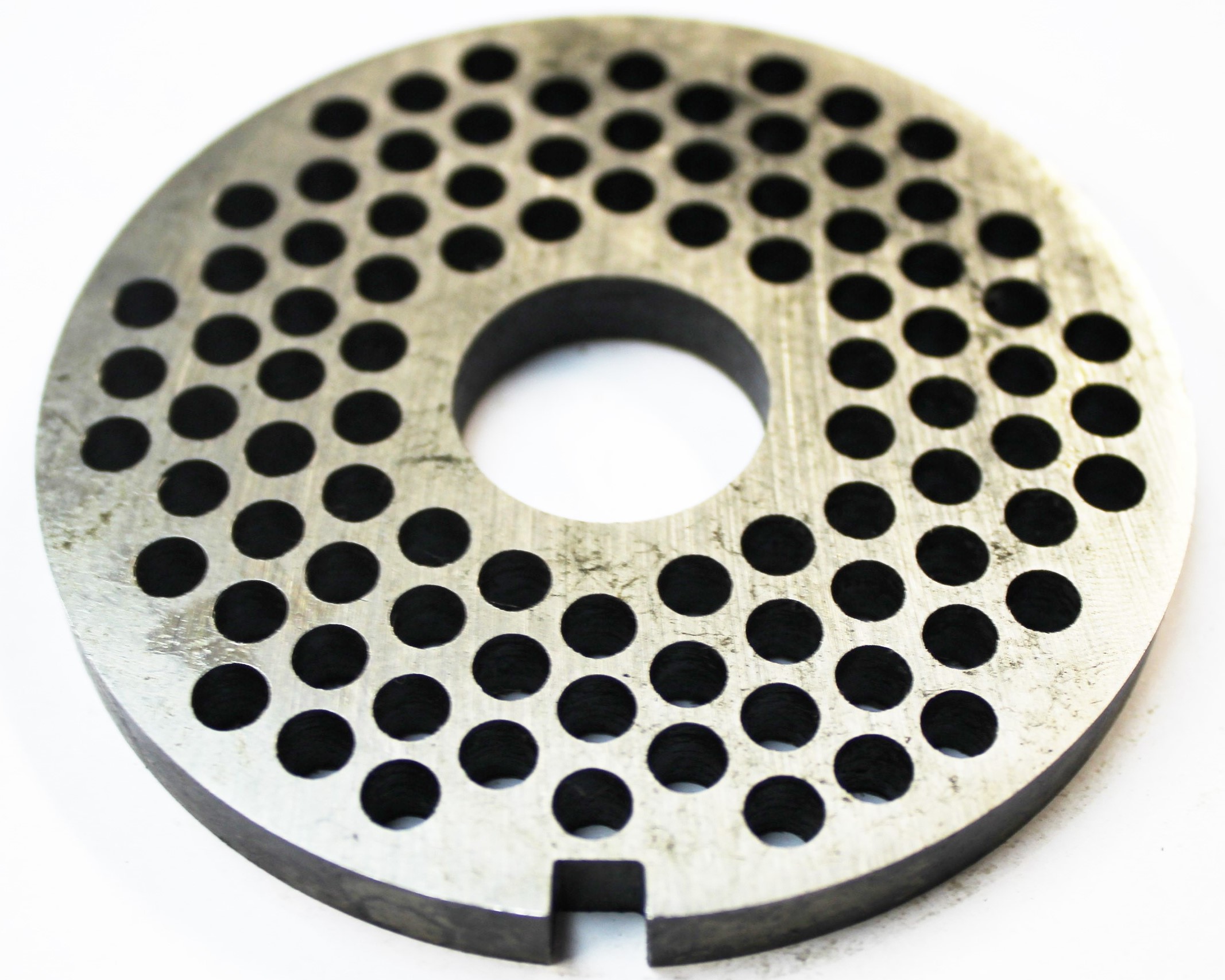 Решетка промышленной мясорубки №2 МИМ-300 с буртом 010053