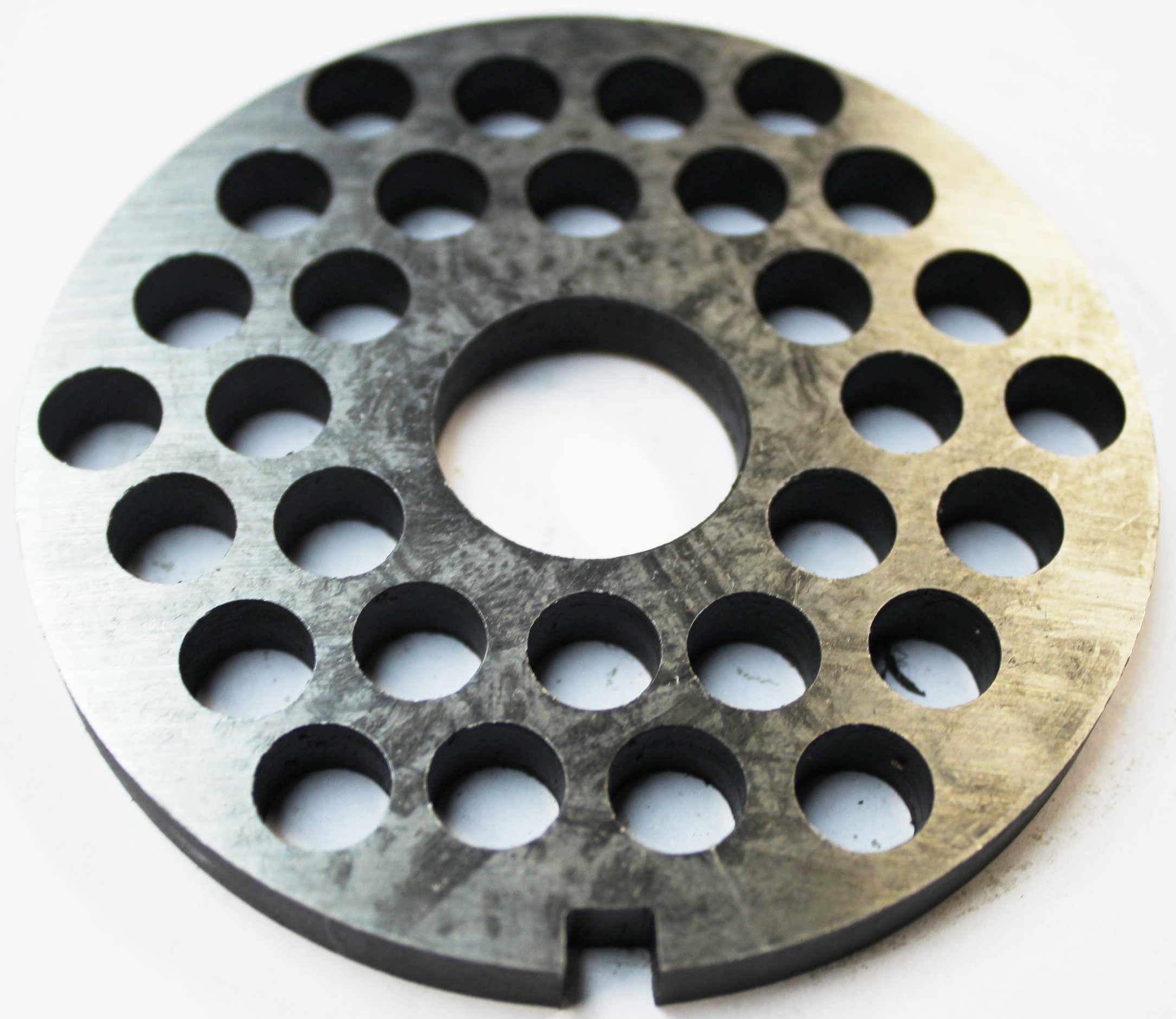 Решетка промышленной мясорубки №3 МИМ-300 с буртом 010054