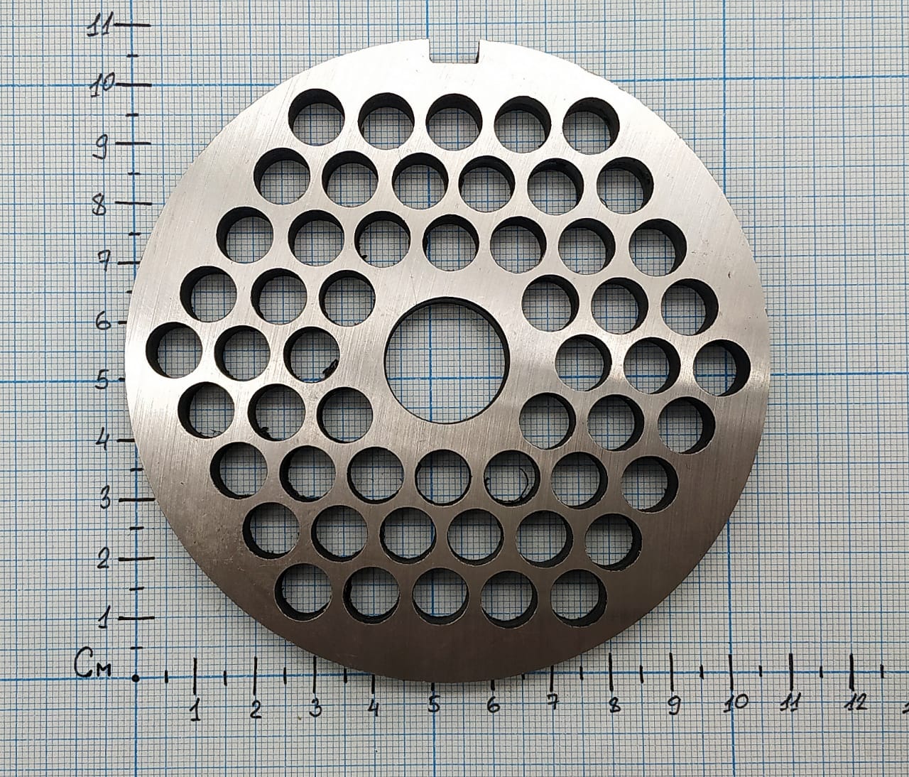 Решетка пром.мясорубки №3 МИМ-600.01.006 без бурта 006025