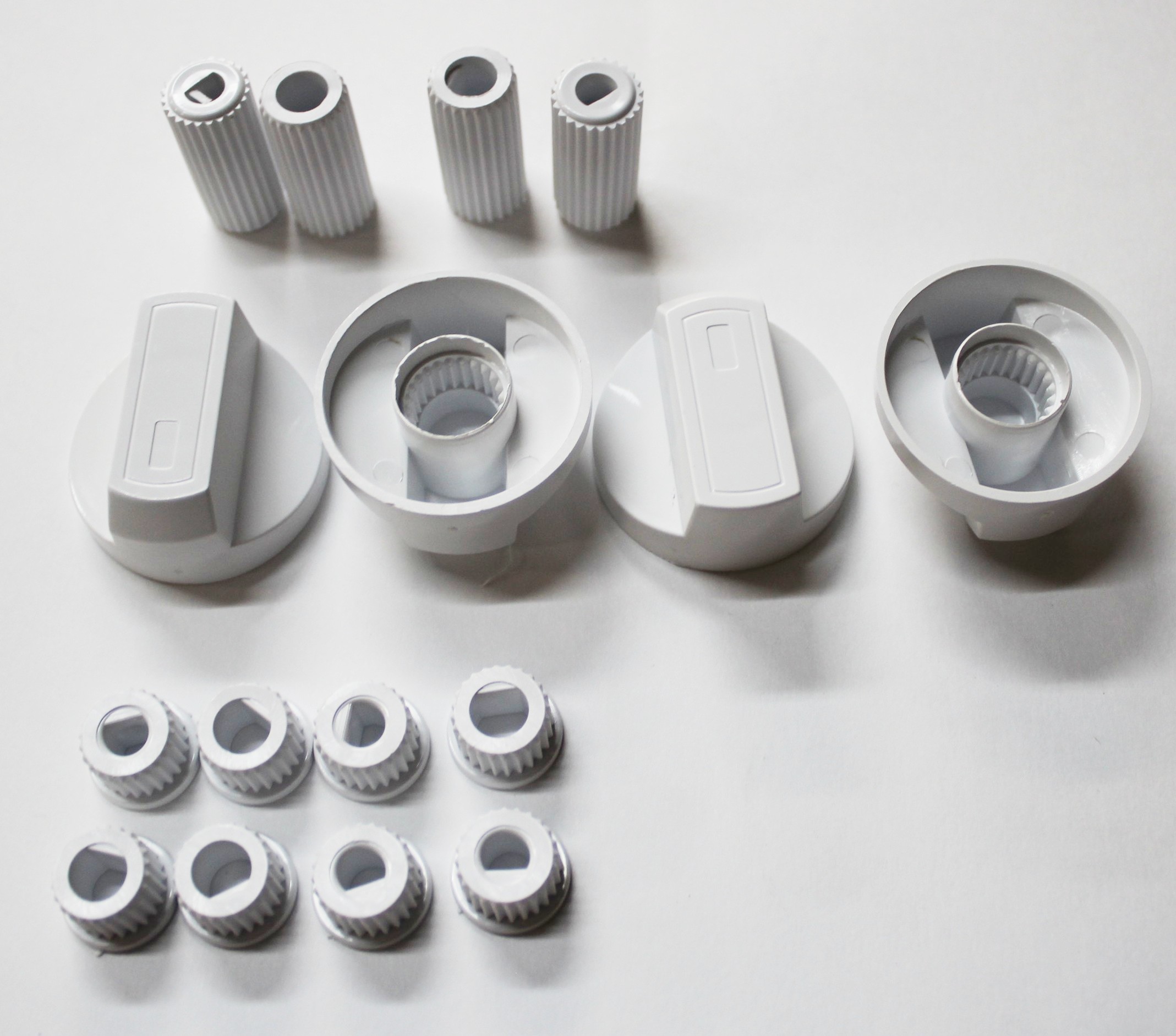 Ручки универсальные для плит, белые WL1032, 43CU007