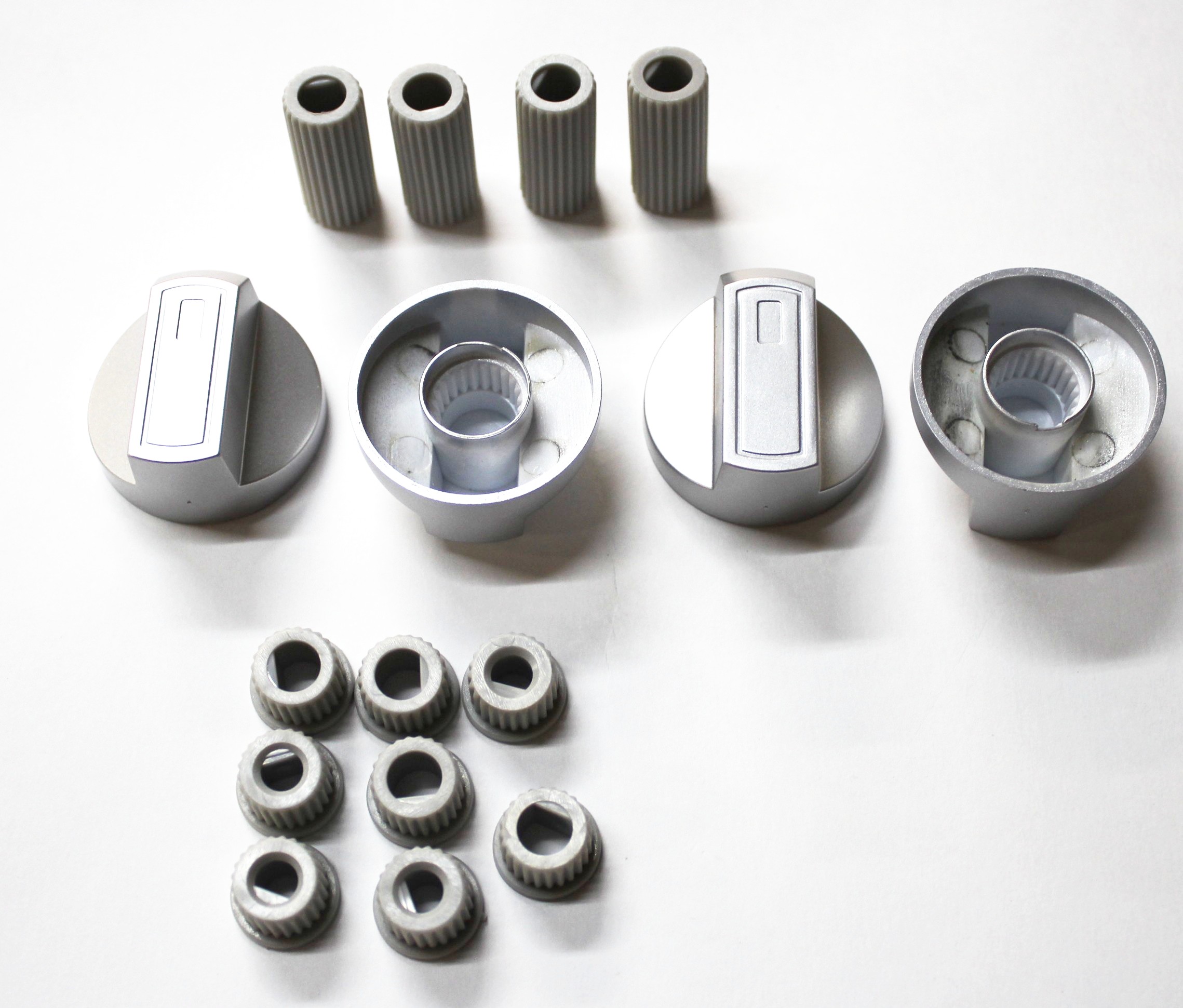 Ручки универсальные для плит, серебристые WL1030, 43CU008