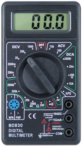 T1357 Мультиметр цифровой MD830B с пищалкой