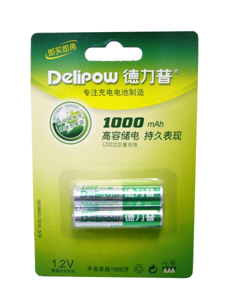 T199 Аккумулятор Delipow R3 AAA(1000 mAh,1.2V)  2шт