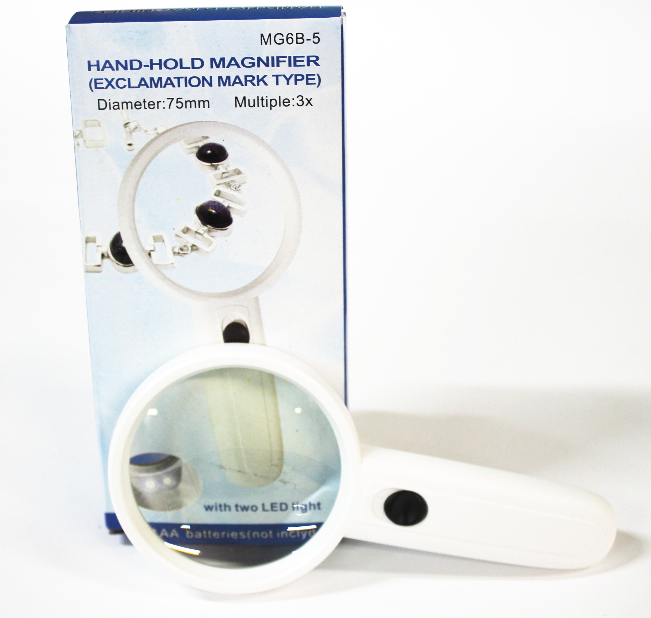 T204 Лупа увеличительная MG6B-5 (d75, ув. 3х с подсветкой)