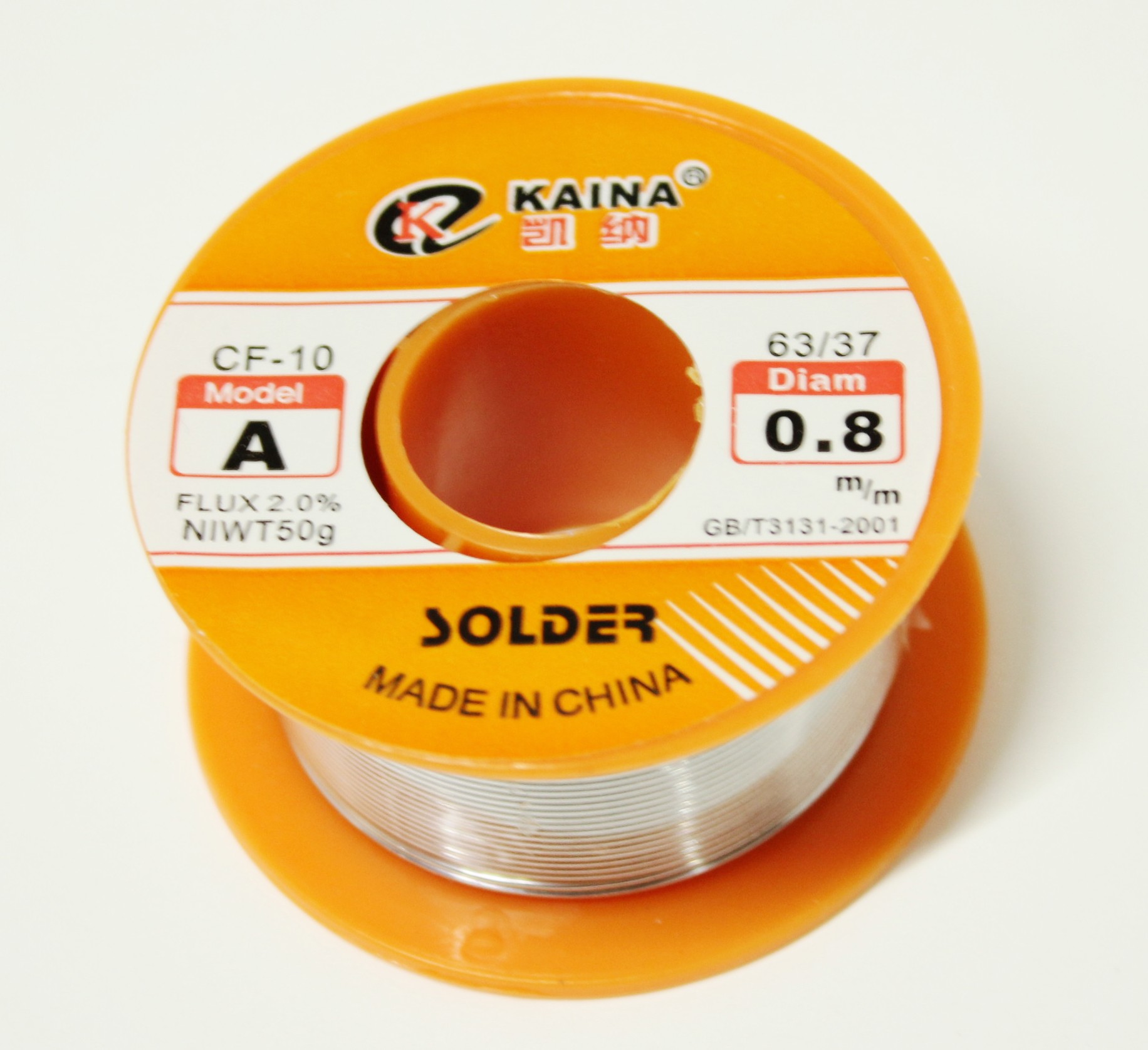 T343 Припой-катушка KAINA CF-10 - 0.8mm 183C 50гр