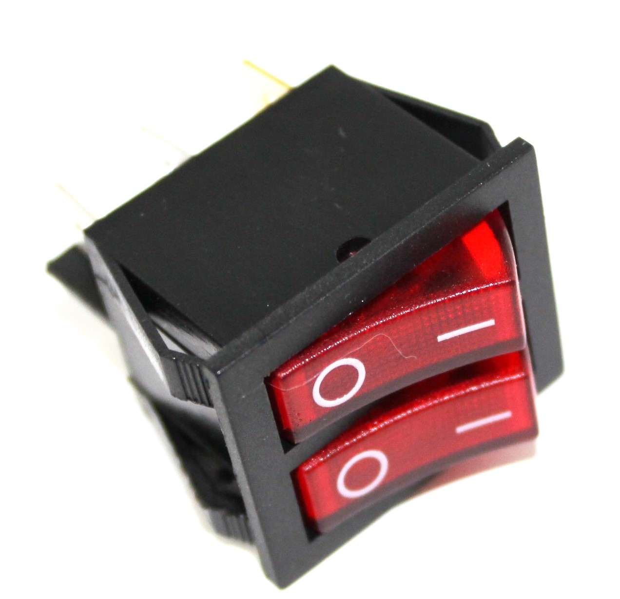 Выключатель двухклавишный 26*31. 66135 (аналог KN009)