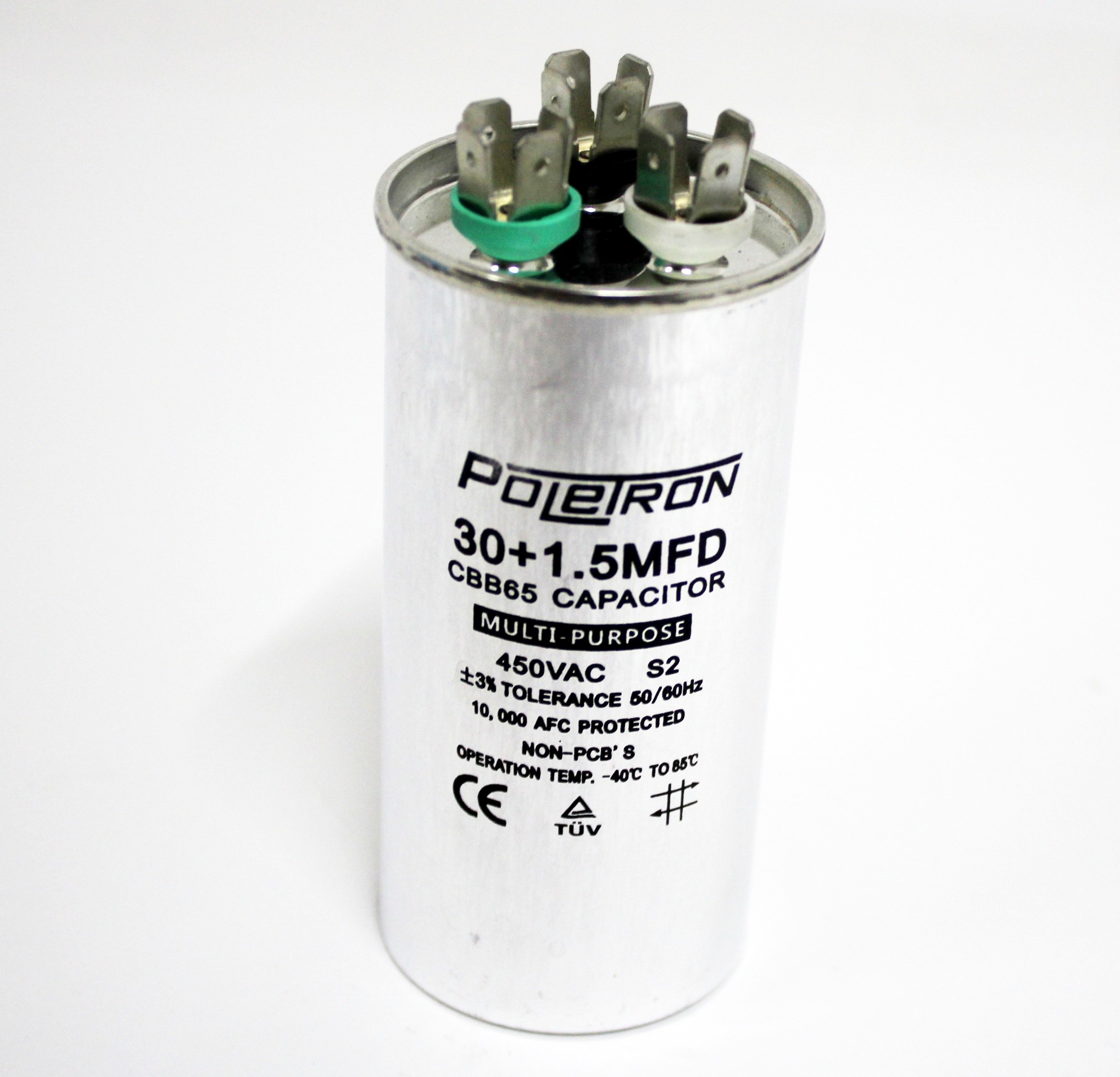 Конденсатор 30+1,5 мф 450V совмещенный. CAP400UN