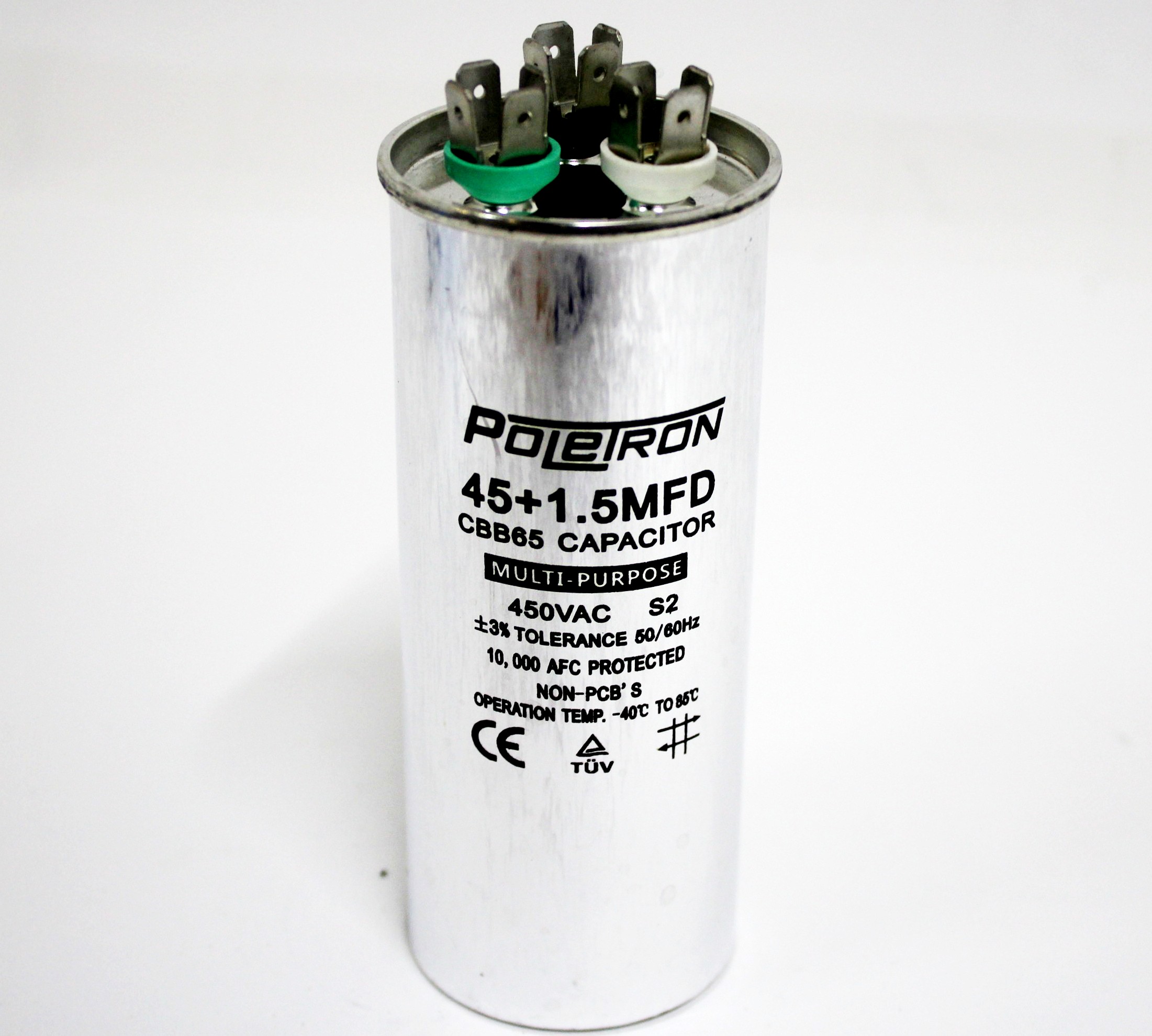 Конденсатор  45+1,5 мф 450V совмещенный. RF06B138