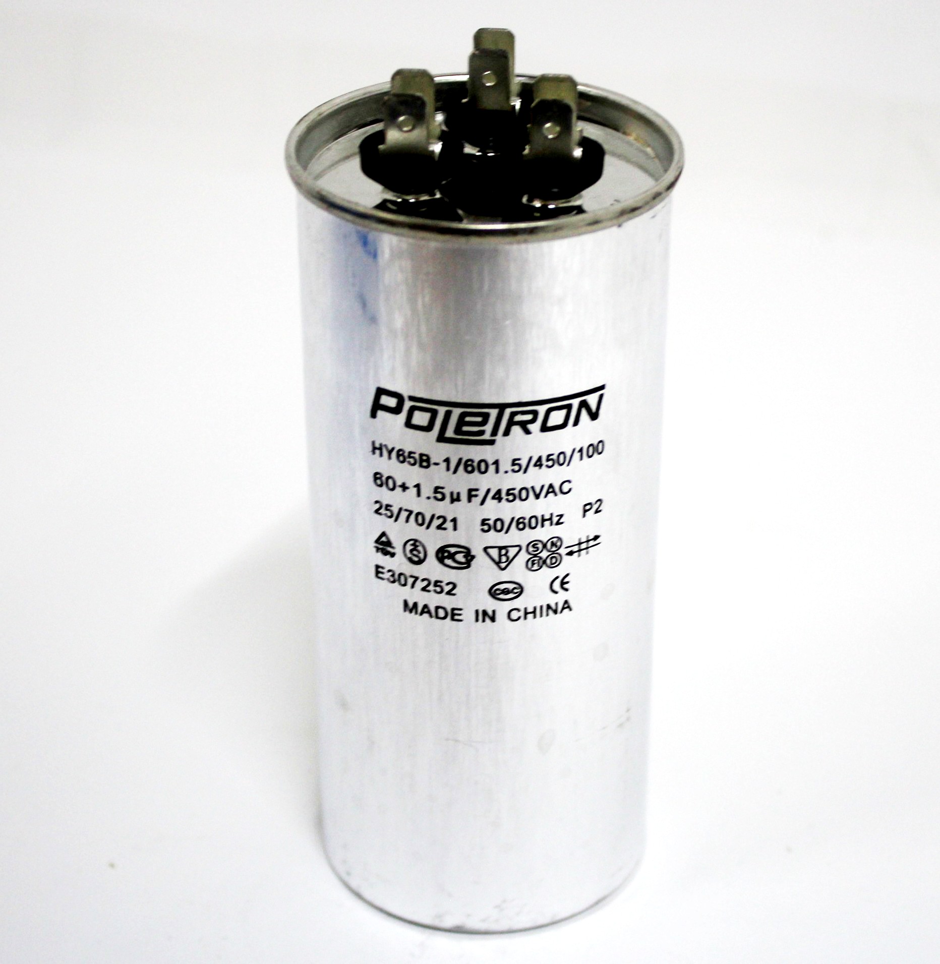 Конденсатор  60+1,5 мф 450V совмещенный. RF06B141