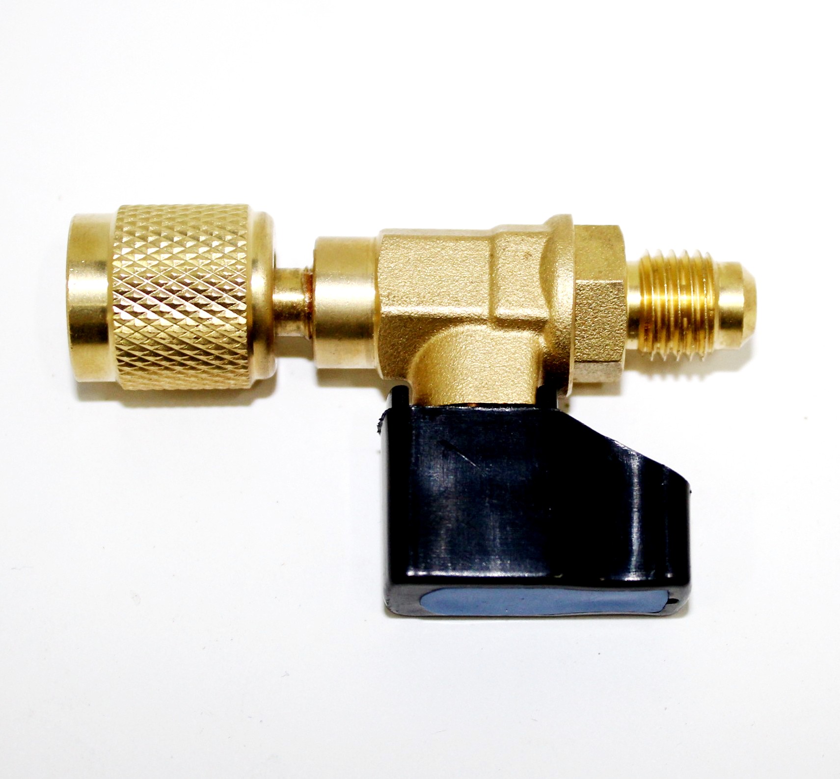 Переходник с R-22 на R-410 прямой с краном 45°. CV-01