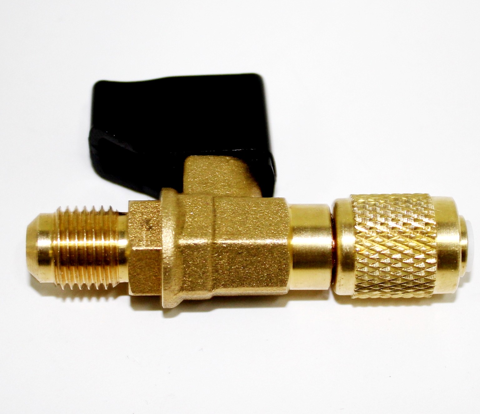 Переходник с R-410 на R-22 прямой с краном. CV-10