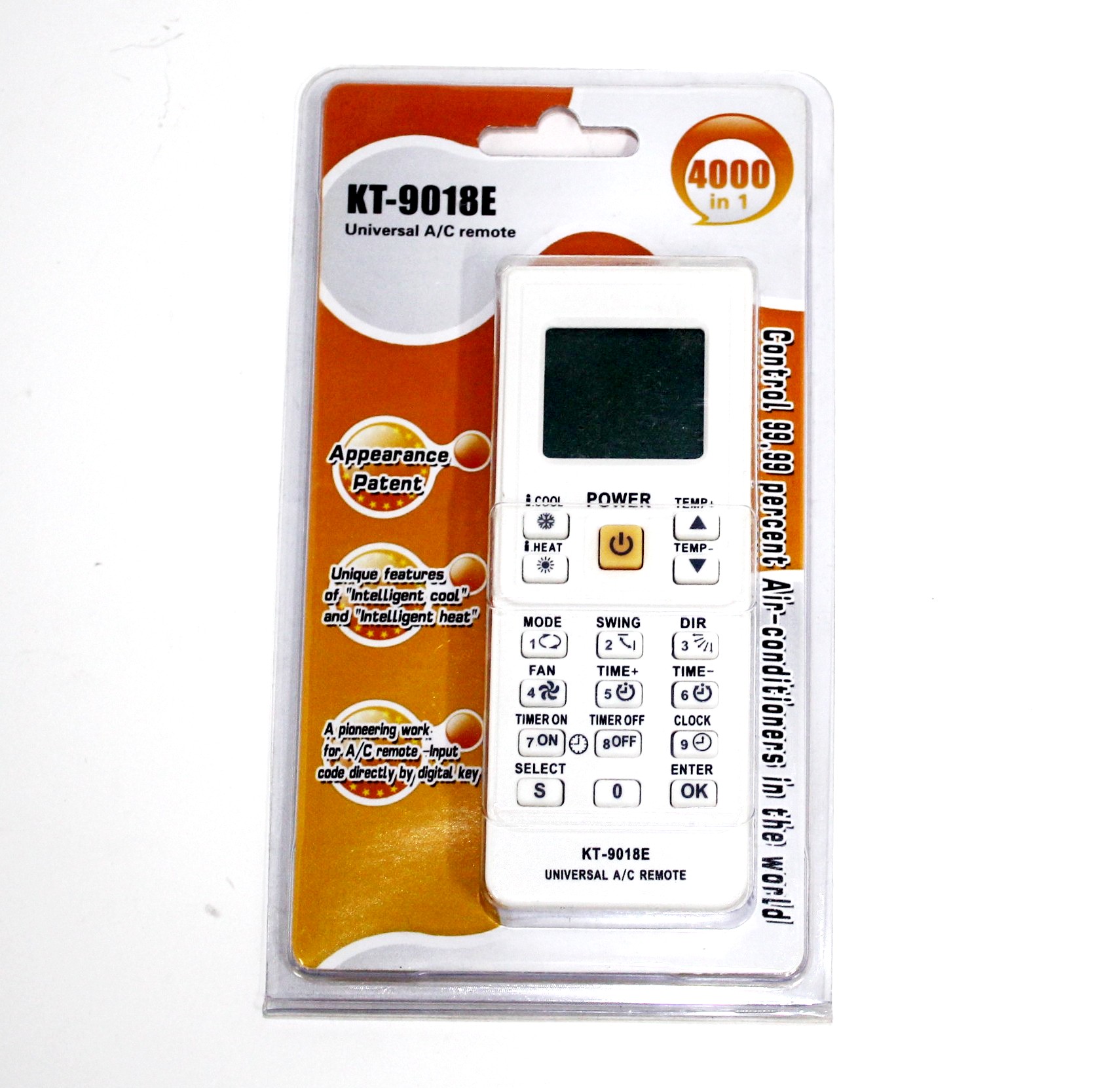 Пульт кондиционера KT-9018Е (4000 кодов). RF11A22