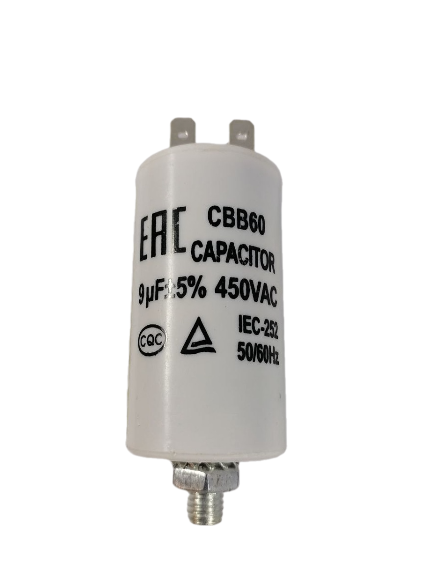 Конденсатор CAP 9 мф 450V. CAP516UN CBB60