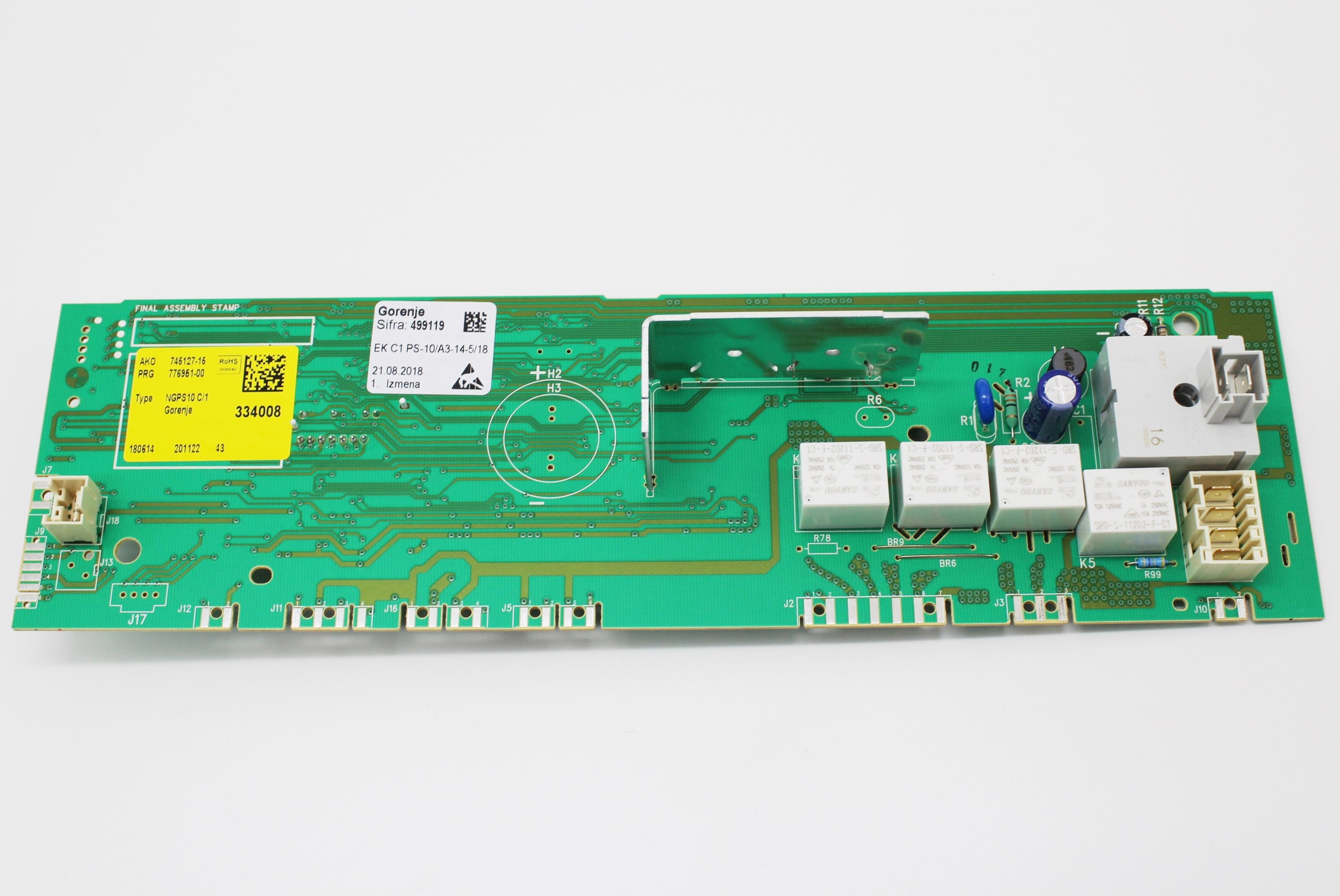 Электронный модуль стиральной машины Gorenje 499119 зам. G343064, G363514