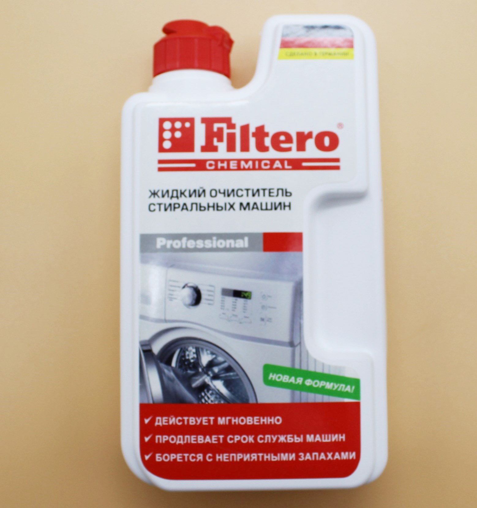 Жидкий очиститель стиральных машин, 250мл. Арт.902