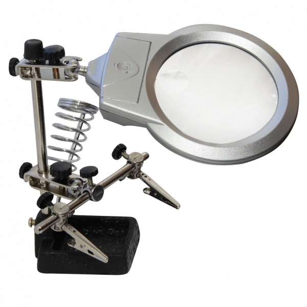 Держатель с лупой  Третья рука  MG16129A. T477