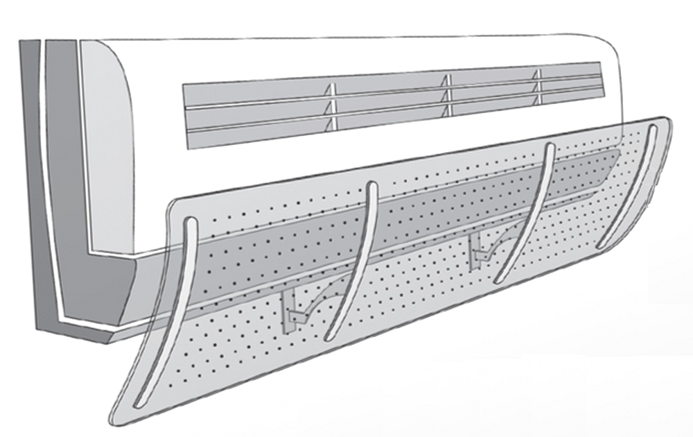 Экран для бытовых кондиционеров (прозрачный)
