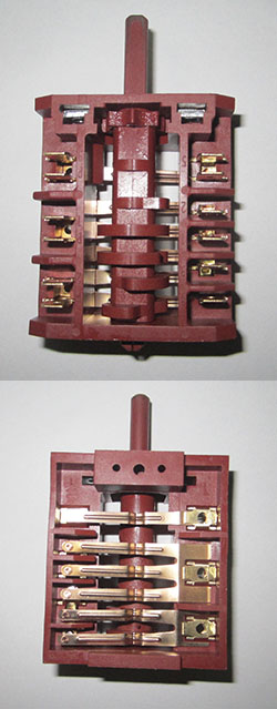 Переключатель режимов конфорок Nord 7поз. 10.-KN2-117. EP223