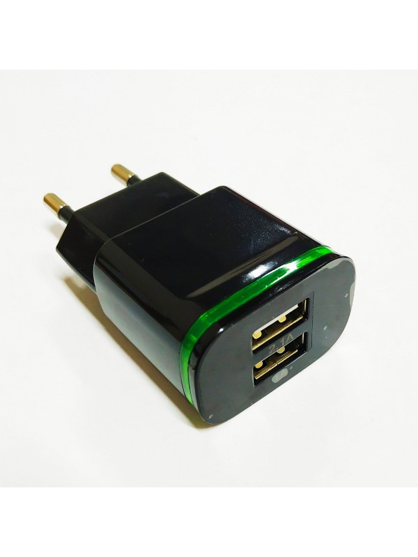 СЗУ LDT-037 2USB 2.1A, 1A код: T077 Сетевое зарядное устройство