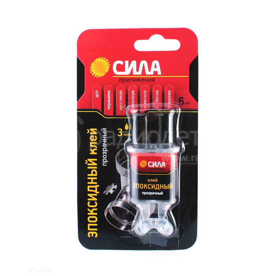 T085 Эпоксидный клей прозрачный 6мл Сила