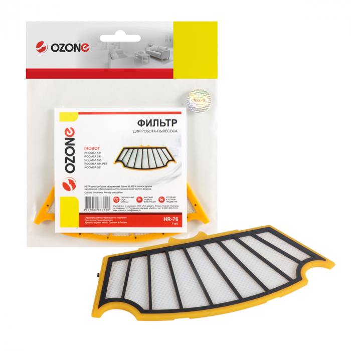 HR-76 Фильтр для робота-пылесоса iRobot ROOMBA 500 серии, 1 шт., бренд: OZONE, арт. HR-76