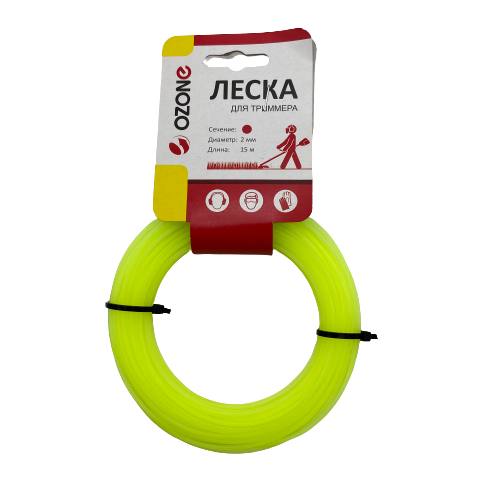 LTR-2.0CL-15 Леска для триммера, круглое сечение, диаметр 2,0 мм., длина 15 м., бренд: OZONE, арт. L