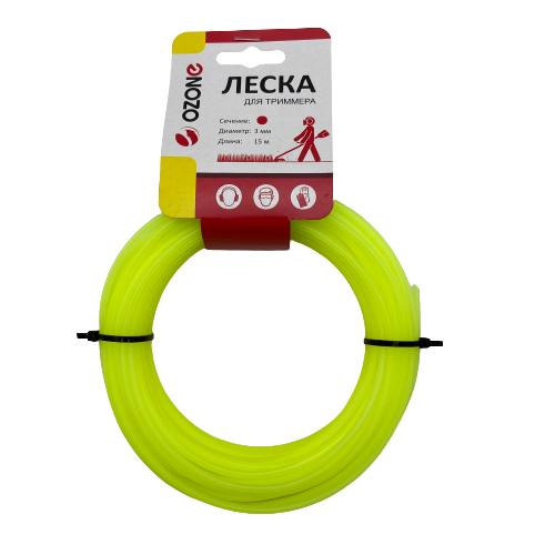LTR-3.0CL-15 Леска для триммера, круглое сечение, диаметр 3,0 мм., длина 15 м., бренд: OZONE, арт. L
