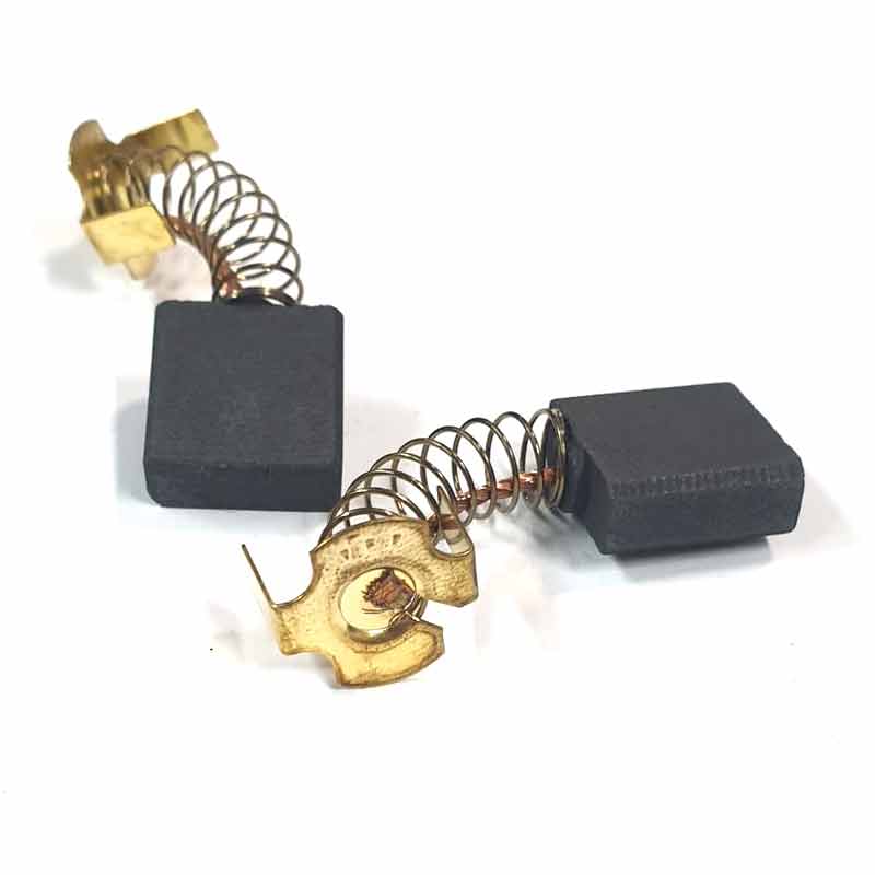 Комплект из двух угольных щеток для электроинструмента HITACHI (пружина, пятак-уши) SDH-28042