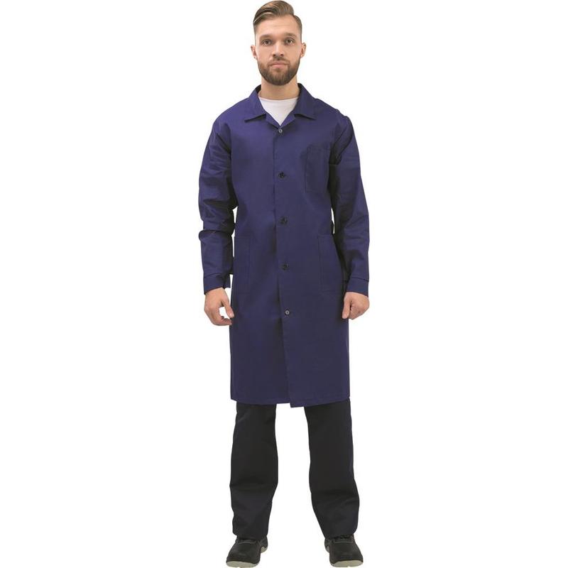 150713 Халат Рабочий мужской/у02-ХЛ синий (р.48-50) 170-176