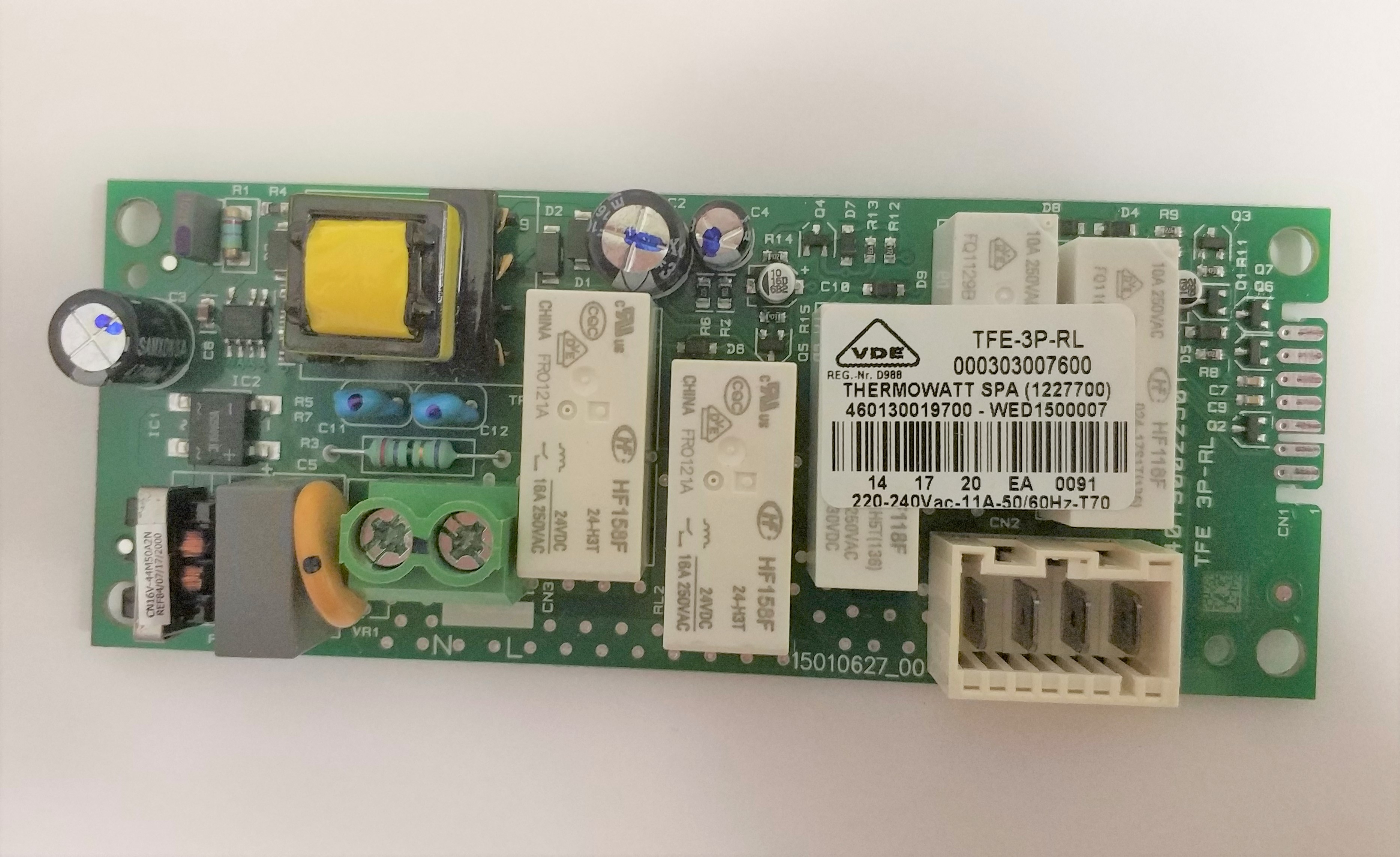 Плата силовая для водонагревателей Ariston (2 термостата) 65152968