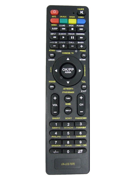 T583 ТВ пульт универсальный LR-LCD 707E (LCD/LED)