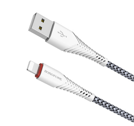 Шнур Lightning BOROFONE BX25 1м. 2.4А.