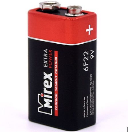 Батарейка солевая Mirex крона 9V