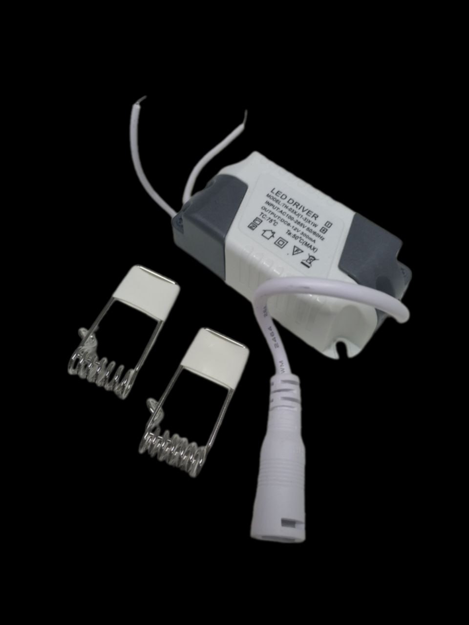  L013 Белая КВАДРАТНАЯ Лампа / ЭПРА в комплекте  18W  85-265V  225mm  Теплый свет