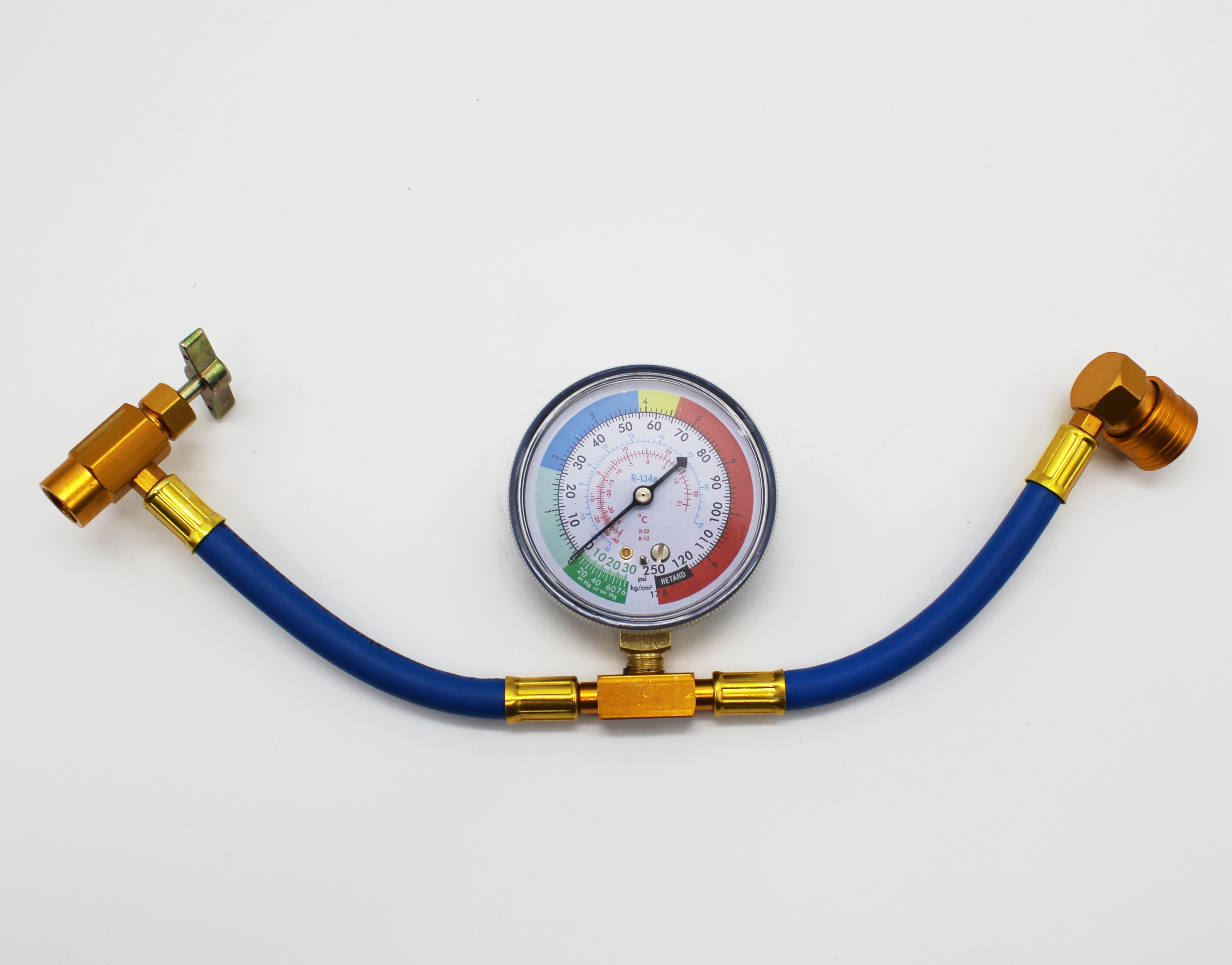 Шланг для заправки автокондиционера c манометром FC-AL801G70