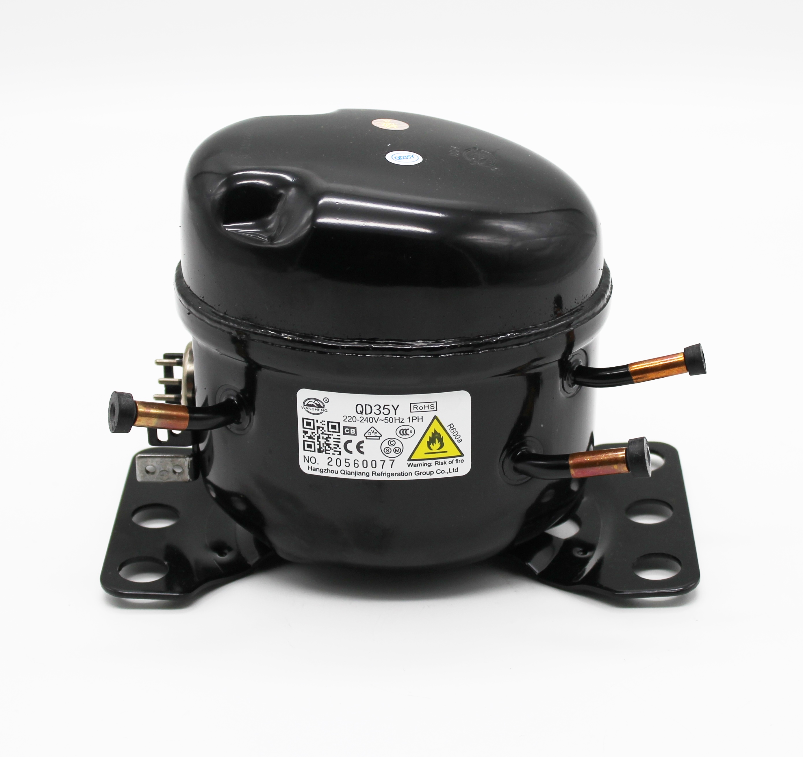 MM1060Y Компрессор Wansheng QD35Y R600a 52Вт Китай (в инд.уп.) аналог