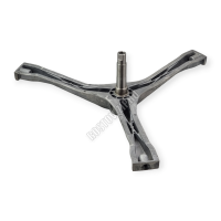  12338100000087 Крестовина барабана MFS50-10301-302 стиральной машины Midea 12338100000087,