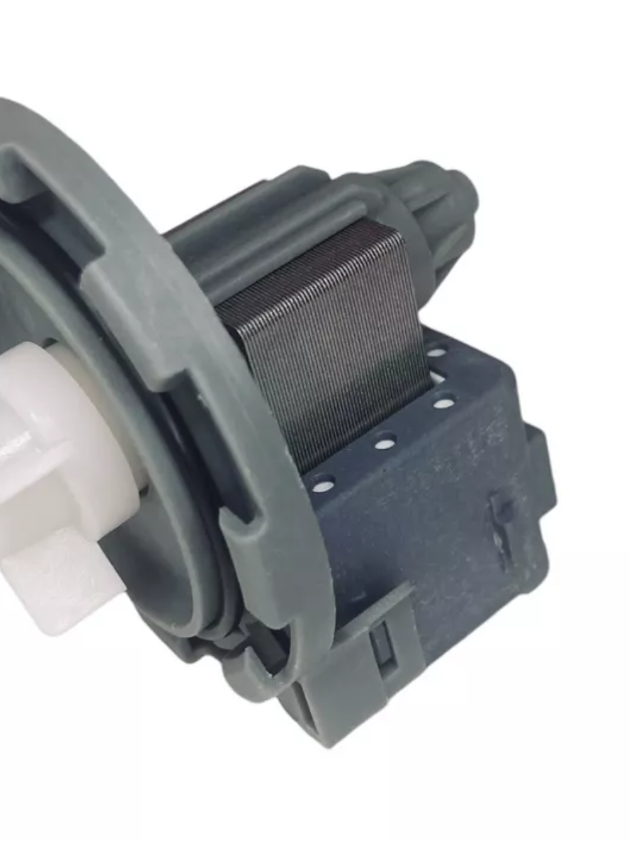 RP25-3E Помпа для стиральных машин 30W, на 8 защелках универсальная, клеммы назад, под колодку (под фишку)