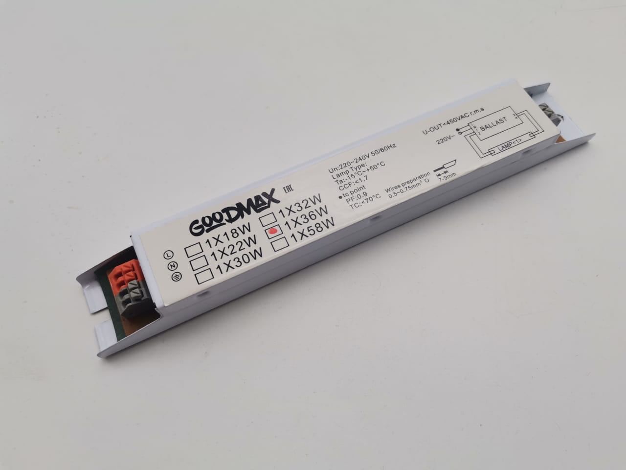 Балласт электронный (ЭПРА) 1х36W