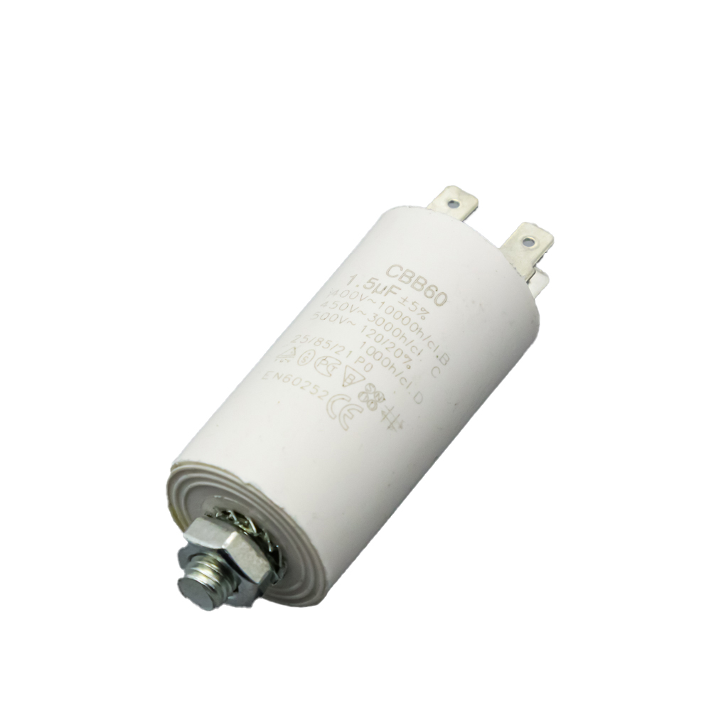 Конденсатор пусковой 1,5 Мкф 450 Вольт CBB60 CAP501UN