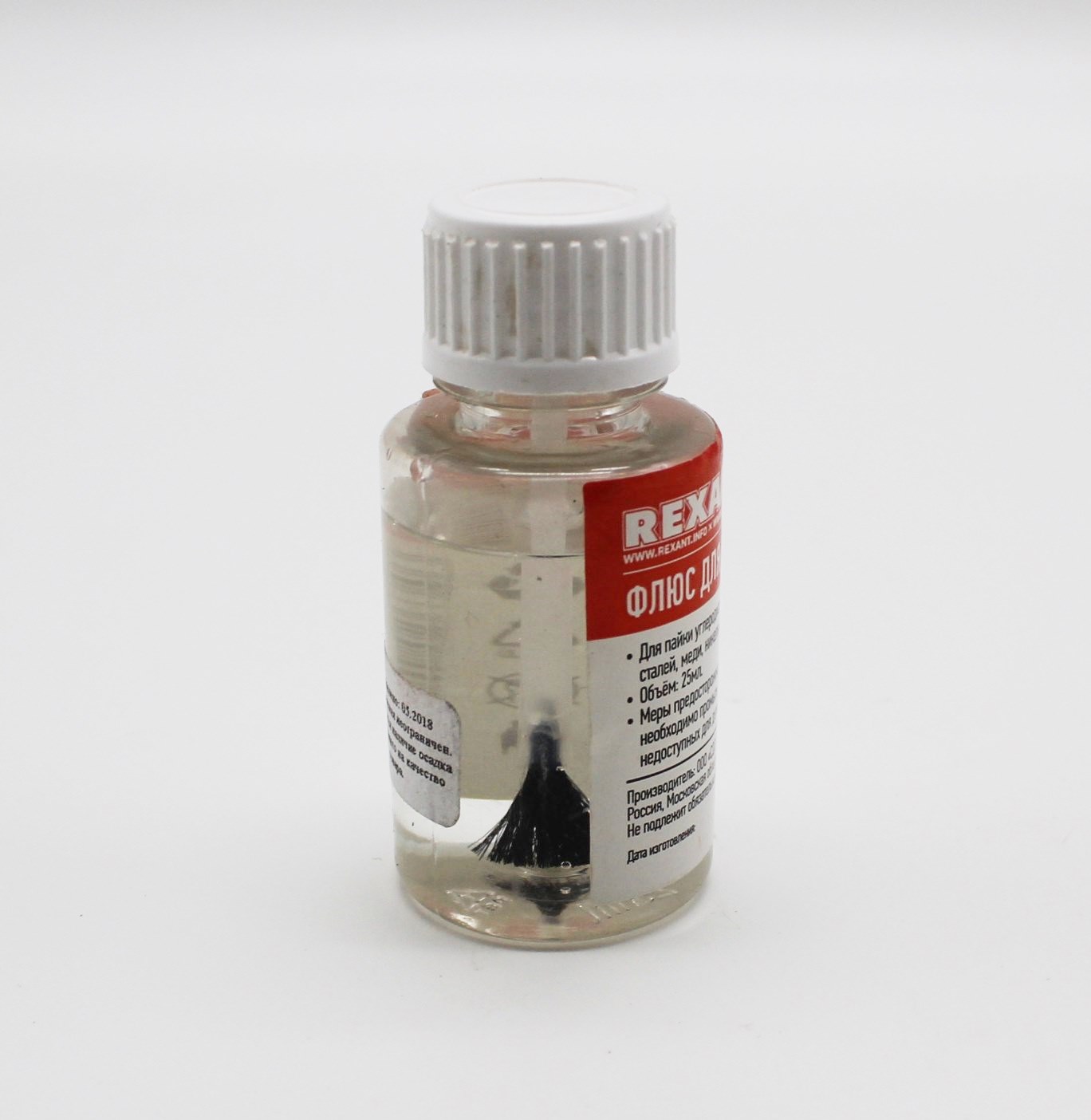 T550 Флюс для пайки REXANT ПАЯЛЬНАЯ КИСЛОТА (с кисточкой) 25мл