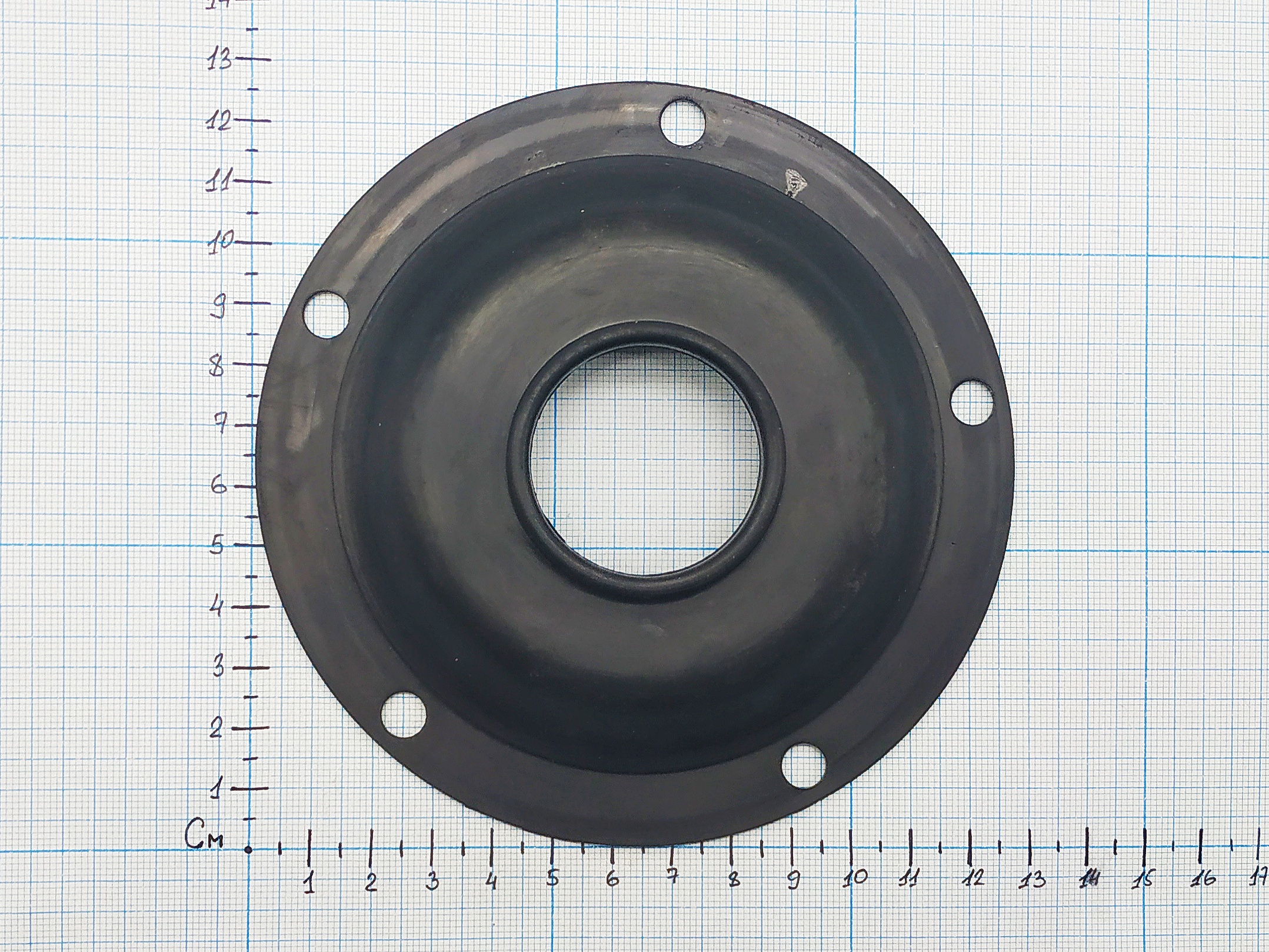 Прокладка резиновая для водонагревателя под 5 болтов фланец 125 мм  Код: 66481